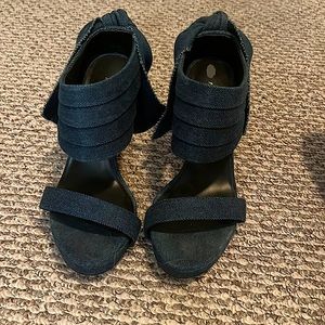 miss sixty denim blue shoes